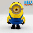 STUART-04.gif Archivo STL Stuart, el esbirro travieso・Modelo para descargar y imprimir en 3D