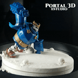 PORTAL 3D ae ESTUDIO Skeleton King/CLASH ROYALE
