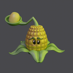MazorcaGIF.gif STL file Corn Launcher (Plants vs Zombies)・3D printer design to download