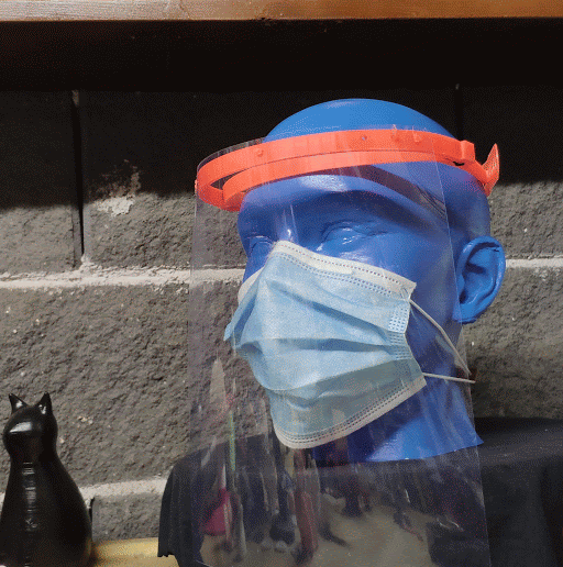 Foldable Face Shield - 3D model önizlemesi