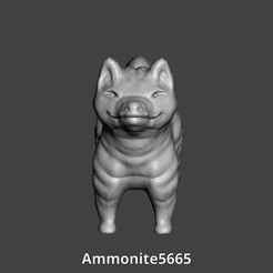 ShibaInuGif.gif Download STL file Chibi Shiba Inu Dog • 3D printing template, ammonite5665