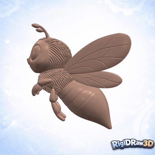 Smiling Honey Bee Sandstone Figure – RDW3D-T9AIG