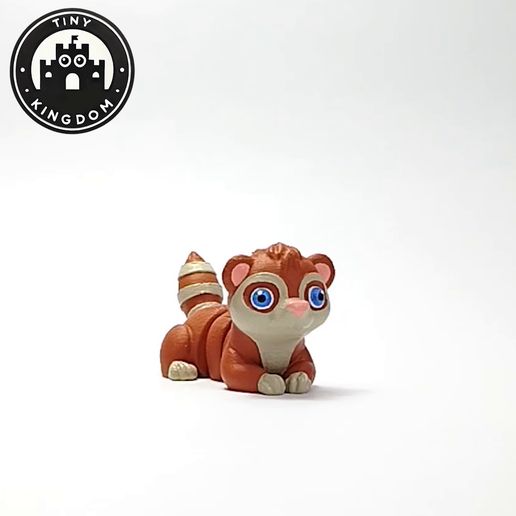 Flexi-Tiny-Ferret,-G1.mp4 Flexi Tiny Ferret, figurine fidget articulée, porte-clés inclus, 3mf inclus
