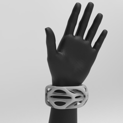 untitled.800.gif Télécharger le fichier STL bracelet génératif voronoï accessoire art organique • Objet pour impression 3D, nikosanchez8898