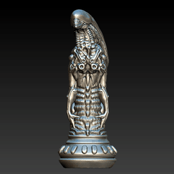 3.gif Archivo OBJ Ajedrez Alien Giger ALFIL・Design para impresora 3D para descargar, Enkil_Estudio_3D