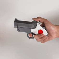 DiceGun_CultsThumb.gif 3D file Dice Pistol - Shell Ejecting, Rubber Band Powered Dice Launcher・3D printing design to download