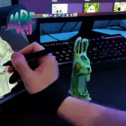 video.gif Free STL file Zombie rabbit - Exhibitor - Halloween・Design to download and 3D print