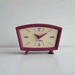 ezgif.com-gif-maker-1.gif Vintage Small Modern Clock inspired by Soviet Majak USSR Mayak