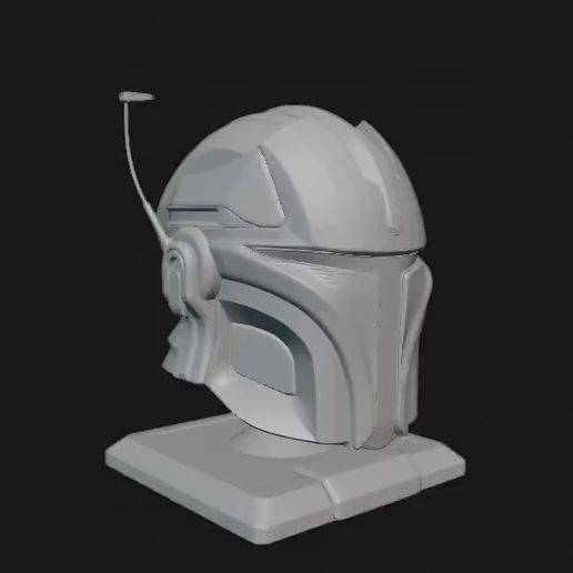 video-1.mp4 Sci-Fi-Kampfhelm 3D-Modell zum Drucken