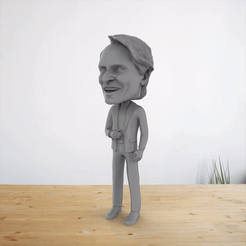 Carl-Sagan-Bobblehead-Gif.gif STL-Datei Carl Sagan Wackelkopf herunterladen • Modell für 3D-Drucker, Joaco3D