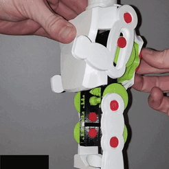 ROBOT-5.gif Free STL file 100% 3D print robot・3D printing template to download, -Tistou-