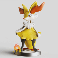 Braixen.gif Fichier STL Braixen - FAN ART - POKÉMON FIGURINE -POKEMON・Modèle à télécharger et à imprimer en 3D