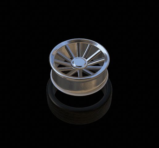 🚗 4 Pack wheels custom model car rims with tire・Free STL File for ・Cults