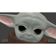 FACE TOON.gif Baby Yoda - Mandalorian Star Wars - Version Sad