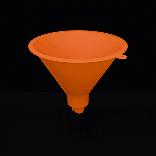 Screw-on bottle funnel GPI 58-400 - vented, hands-free, 3 thread clearances