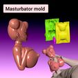 masturbator-mold.mp4 Masturbatorform für Silikonguss. Stroker onahole cumdump. Titten
