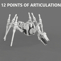 ant_rotation.gif Archivo STL Libro de Boba Fett Robot ANT Droid・Diseño de impresión en 3D para descargar, mrteal