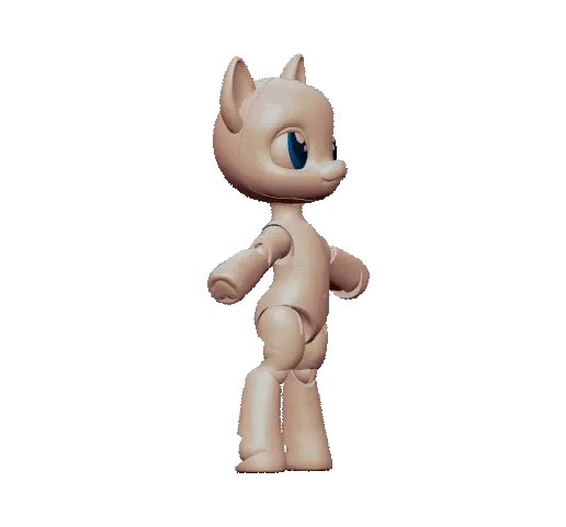 Bipedal Chibi Pony BJD