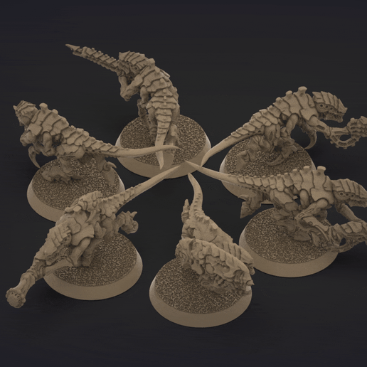 ORIGINAL PLASTIC MODERN TERMAGANTS FREE SET