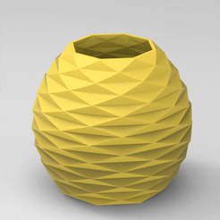 untitled.342.gif Archivo STL MACETA LAPICERO ORIGAMI FACETADO FLOWERPOT・Plan de impresión en 3D para descargar