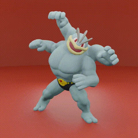 Machamp2.gif Paquet Pokemon No. 001-151 Génération I