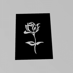 pochoir-rose-09.gif Fichier STL pochoir rose・Idée pour impression 3D à télécharger