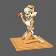 lola2-(1).gif STL file Bunny Girl wit carrot・3D printing idea to download