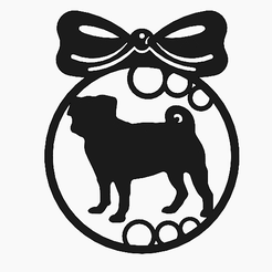 pug.gif Download STL file SNOW GLOBE OF PUG DOG • 3D printable design, Marolce19