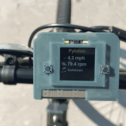 bike-loop.gif Fichier STL gratuit CLUE Pyloton - Ordinateur pour le cyclisme・Objet pour impression 3D à télécharger, Adafruit