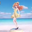 Asuka-Gif.gif Asuka and Rei Summer Dress - Evangelion Anime Figurine STL for 3D Printing
