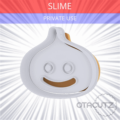 Slime_PRIVATE_USE_CULTS3D_OTACUTZ.gif Fichier STL gratuit Découpeur de biscuits Slime / DQ・Design pour imprimante 3D à télécharger