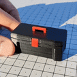 toolbox.gif 3D file Tool box 1/10 scale + hammer + wrenches・3D printer model to download