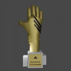 guante20001-0120_AdobeExpress.gif STL-Datei Goldener Handschuh für die Fußballweltmeisterschaft 2022 in Katar・3D-druckbare Vorlage zum herunterladen