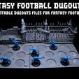 7.gif 3D FANTASY FOOTBALL DUGOUTS VOL 1 Kickstarter "Poop Bowl" Sample