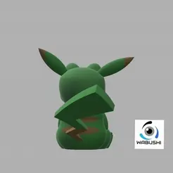 ezgif-1-7b0b5bce10.gif Archivo STL Pepechu - Pepe the Pikachu Funny Meme Figurine Pokemon・Idea de impresión 3D para descargar, Wabushi