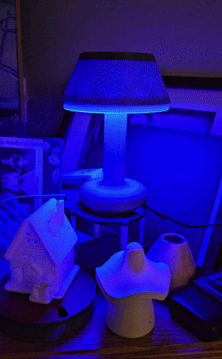 Modular LED Desk Lamp with diffuser  (optimally Wireless, WIFI  )