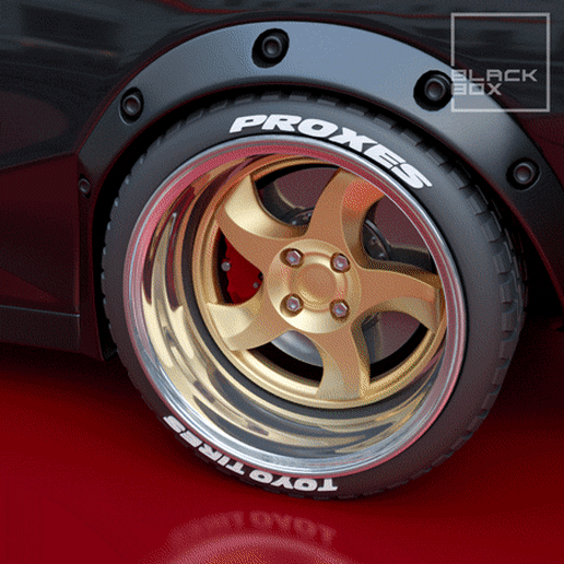 0.gif Файл 3D RST Комплект колес 3 смещения 1-24-е・Модель для загрузки и 3D-печати, BlackBox