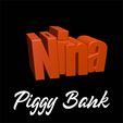 nina360.gif Datei STL Nina Sparschwein・Design für 3D-Drucker zum herunterladen