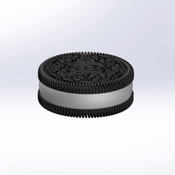 OBEO50MMGIF.gif STL file OREO Double Stuf Herb Grinder 50mm・3D printing idea to download
