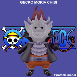 geko-1.gif Файл STL Геккон Мория Чиби - One Piece・Модель для загрузки и 3D-печати