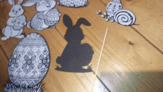 🐣 [Bunny with egg] | Minimalist Easter Decor ED-001