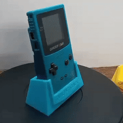 ezgif-7-9b91032290.gif Download STL file Gameboy Color Stand • 3D printing object, XALT3DDESIGNS