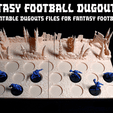 4.gif 3D FANTASY FOOTBALL DUGOUTS VOL 1 Kickstarter "Poop Bowl" Sample