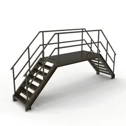 gif.gif Set of Steel Stairs