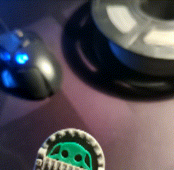 Babyodagif2.gif STL file Baby Yoda sliding keychain・3D printable model to download