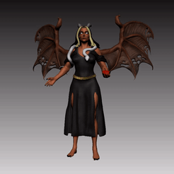 ezgif.com-gif-maker.gif Télécharger le fichier STL Demon Girl • Objet pour impression 3D, alexandreribeiro