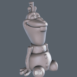 Olaf.gif Download free STL file Olaf (Easy print no support) • Object to 3D print, Alsamen