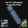 gifProtectionPlate1.gif Forearm/hand protection for MK01 Science Fiction/Cyberpunk armor