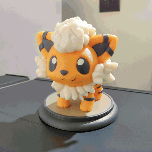 Baby Growlithe Pokemon | Multicolour & Single Colour