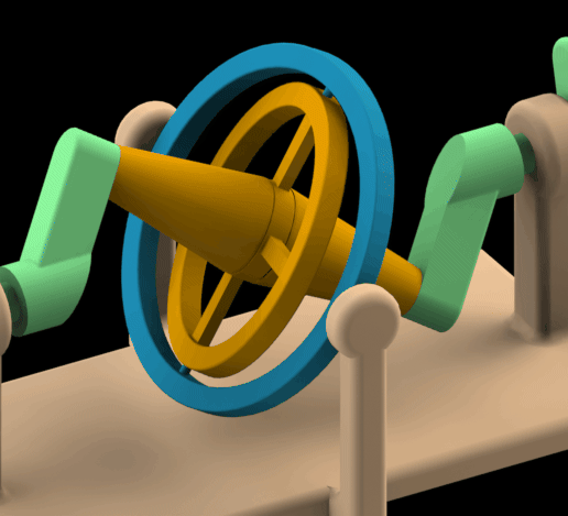 Wobbling Disk Mechanism - 3D model önizlemesi
